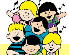 Cartoon Children Singing